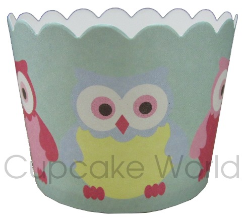 ROBERT GORDON CUTE OWL CUPCAKE BAKING PAPER CUPS PETIT x25